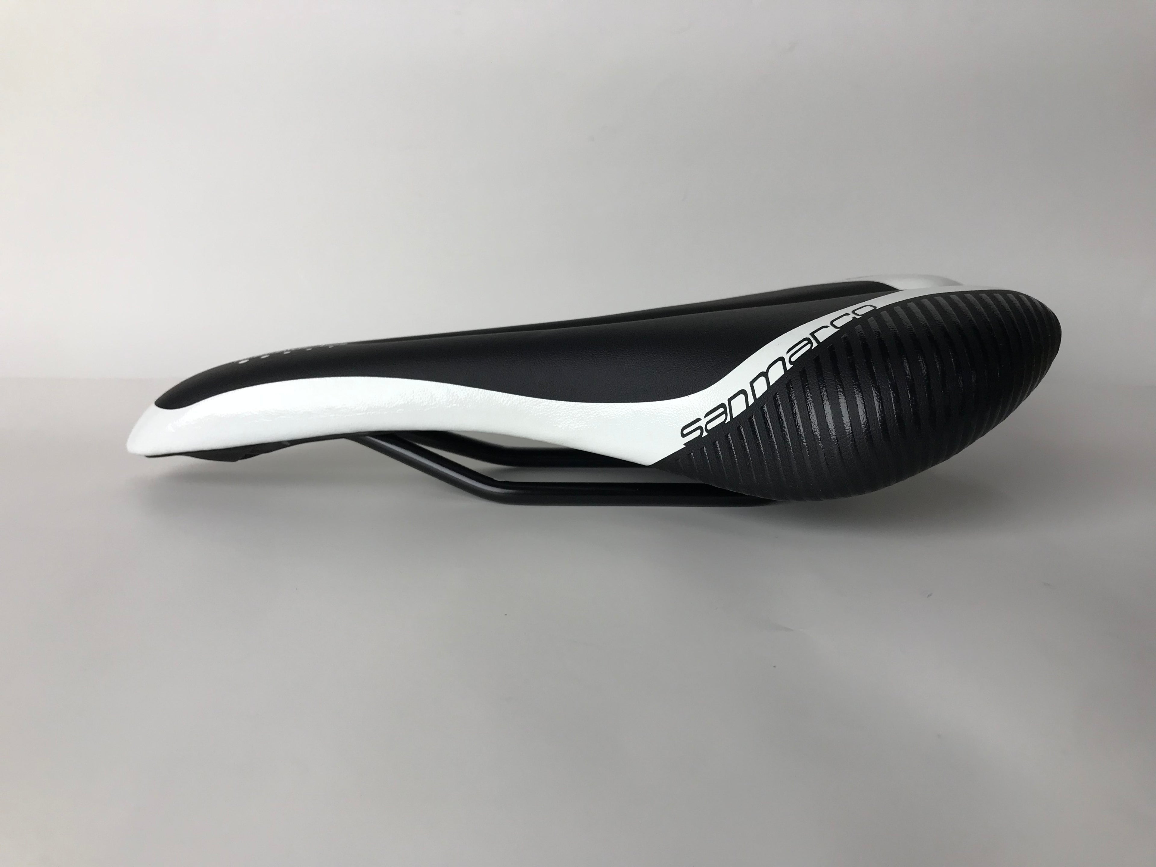 Selle San Marco Era Dynamic Protek Road Bike Saddle - Ultra Comfortable Black & White Racing Bicycle Seat