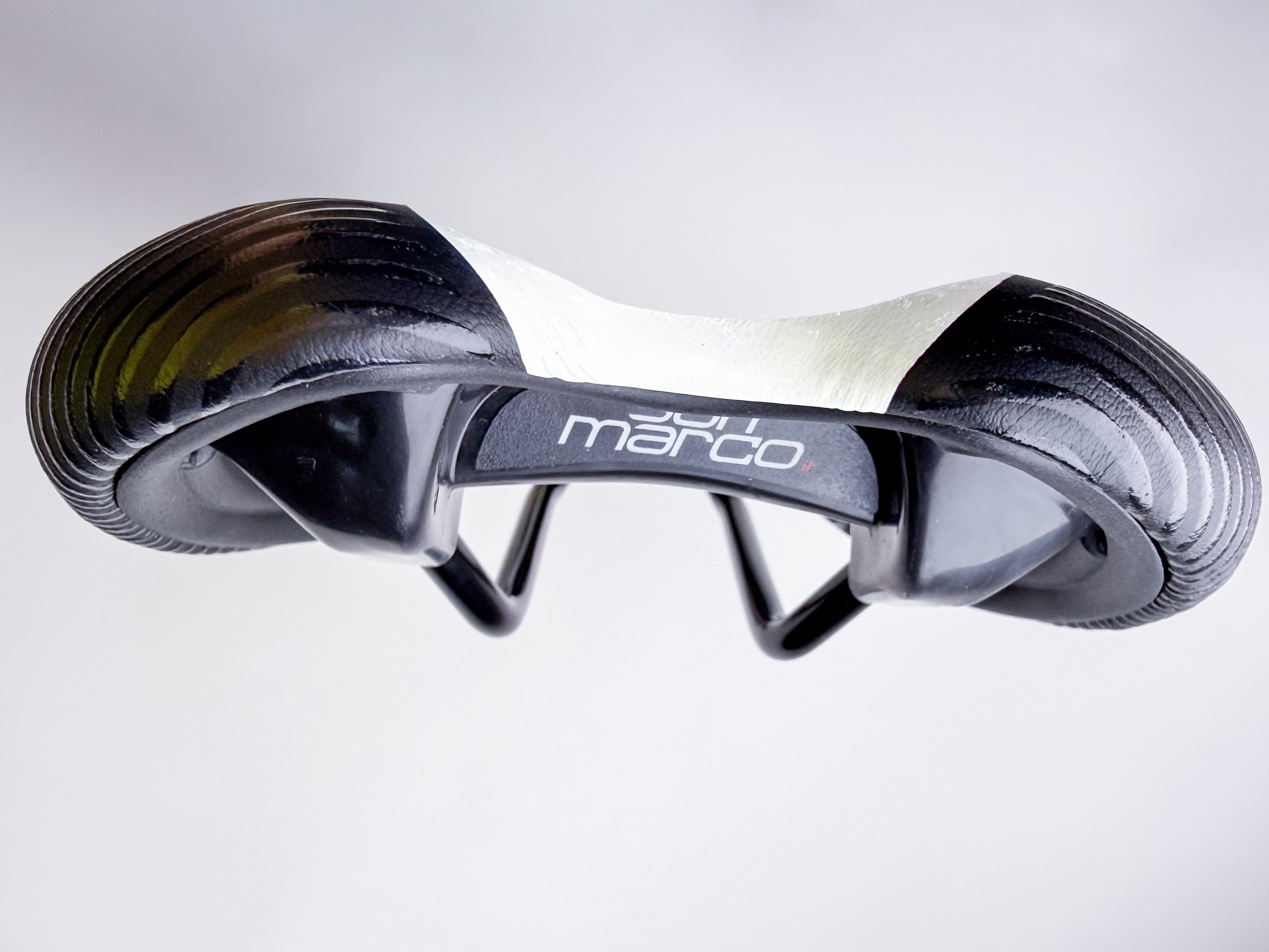Selle San Marco Era Dynamic Protek Road Bike Saddle - Ultra Comfortable Black & White Racing Bicycle Seat