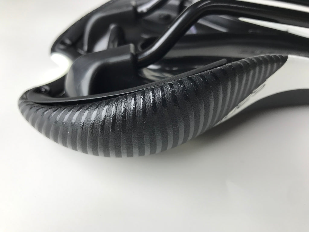 Selle San Marco Era Dynamic Protek Road Bike Saddle - Ultra Comfortable Black & White Racing Bicycle Seat