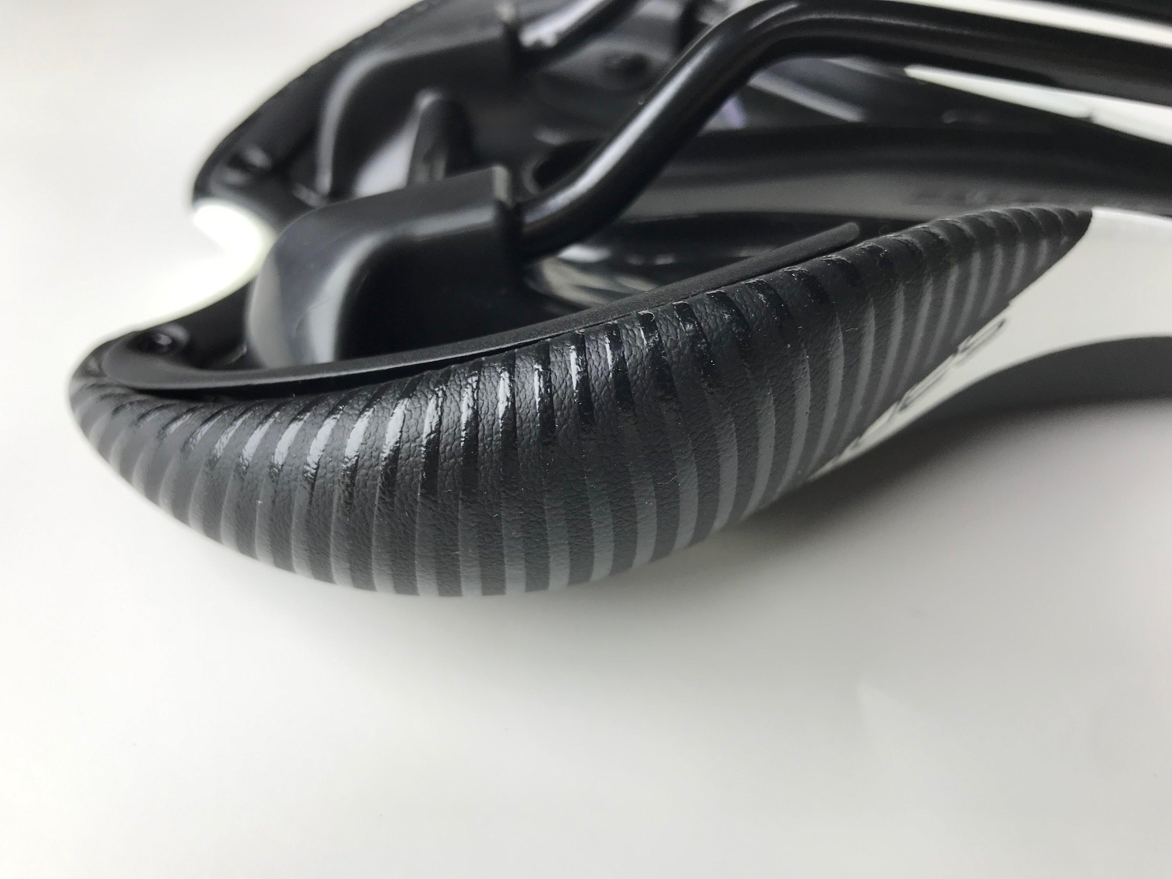 Selle San Marco Era Dynamic Protek Road Bike Saddle - Ultra Comfortable Black & White Racing Bicycle Seat